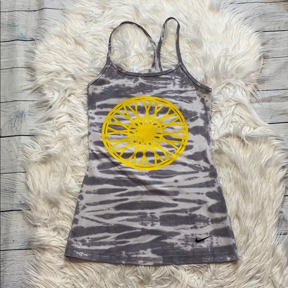 Nike Tops - SOLD! Nike Soulcycle Tie Dye Wheel Y Back Tank